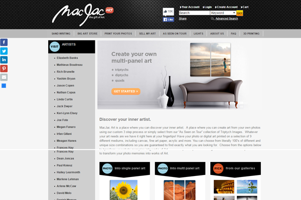 MacJac Artwork E-Commerce