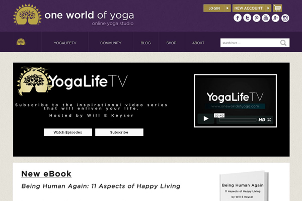 E-Commerce for Yoga Products